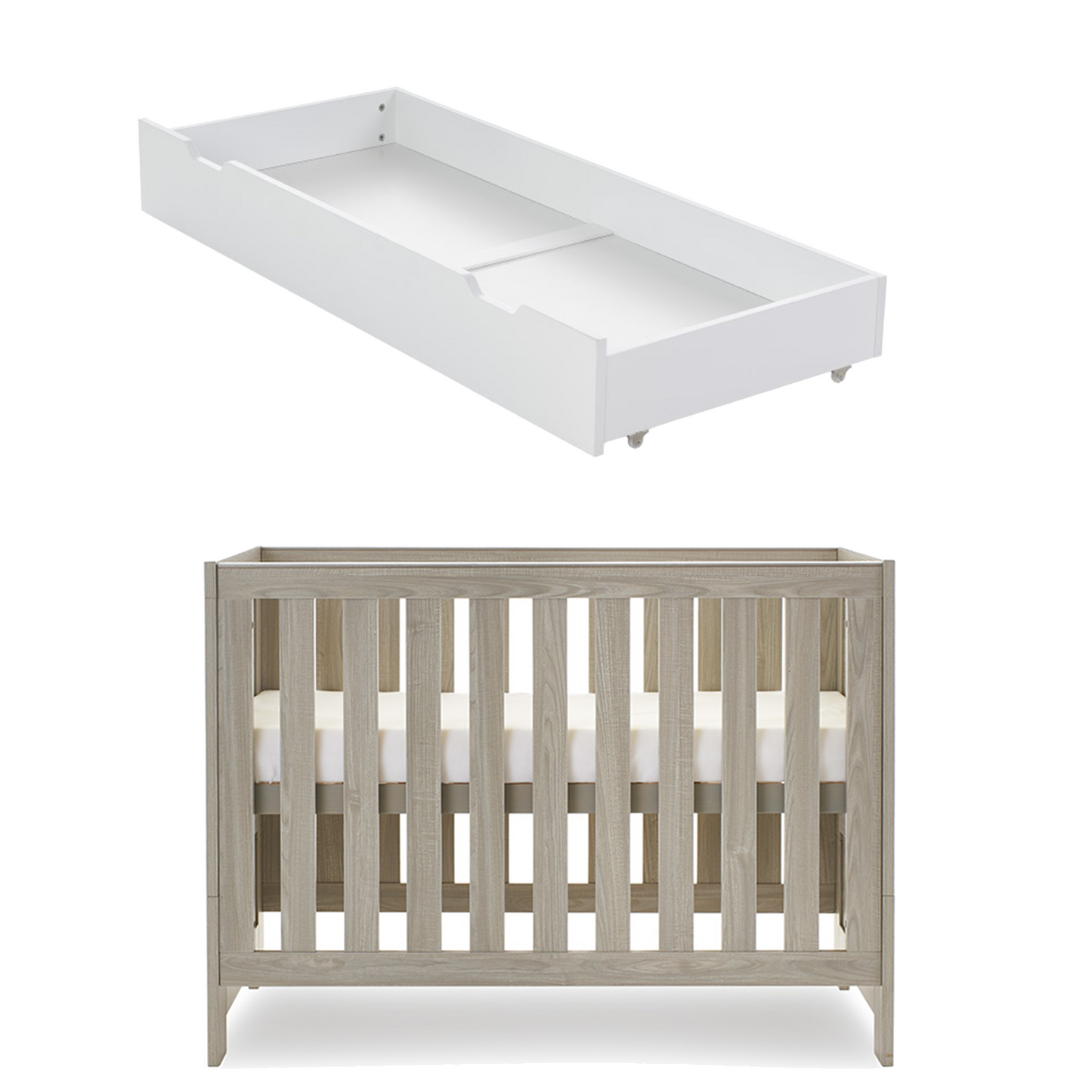 Obaby Nika Mini Cot Bed Bundle