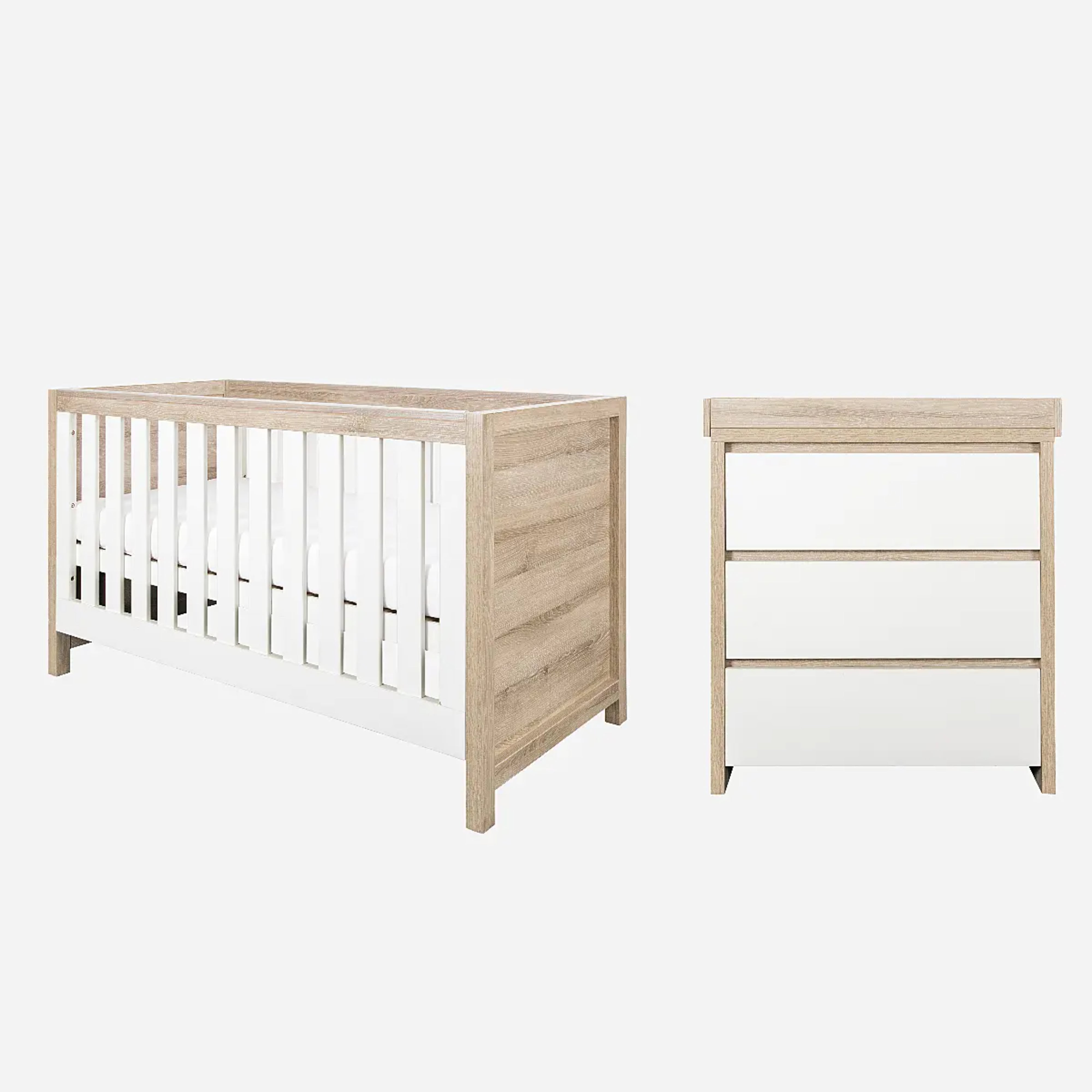 Order Now Tutti Bambini Modena 2 Piece Set with Cot Bed and Dresser Changer BabyDoc Shop Ireland