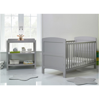 Obaby Grace 2 Piece Room Set with Cot Bed and Changing Unit