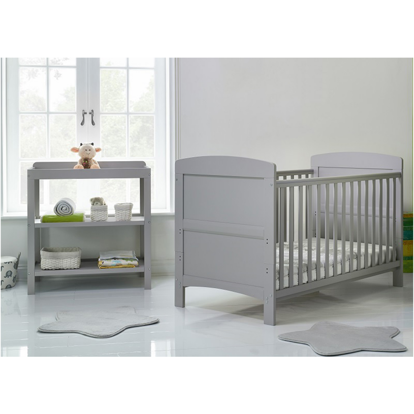 Obaby Grace 2 Piece Room Set with Cot Bed and Changing Unit