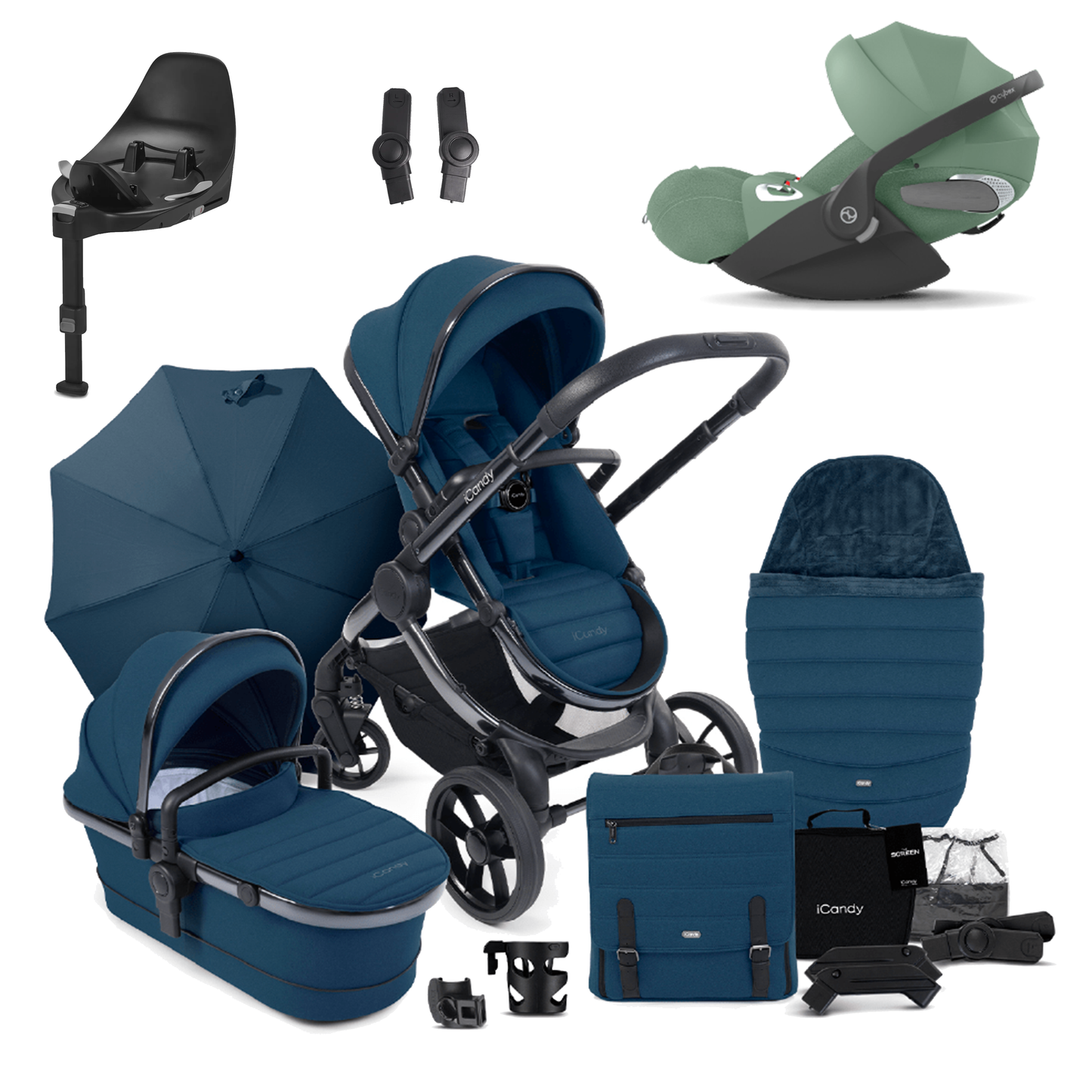 iCandy Peach 7 Bundle with Cybex Cloud T and Base T