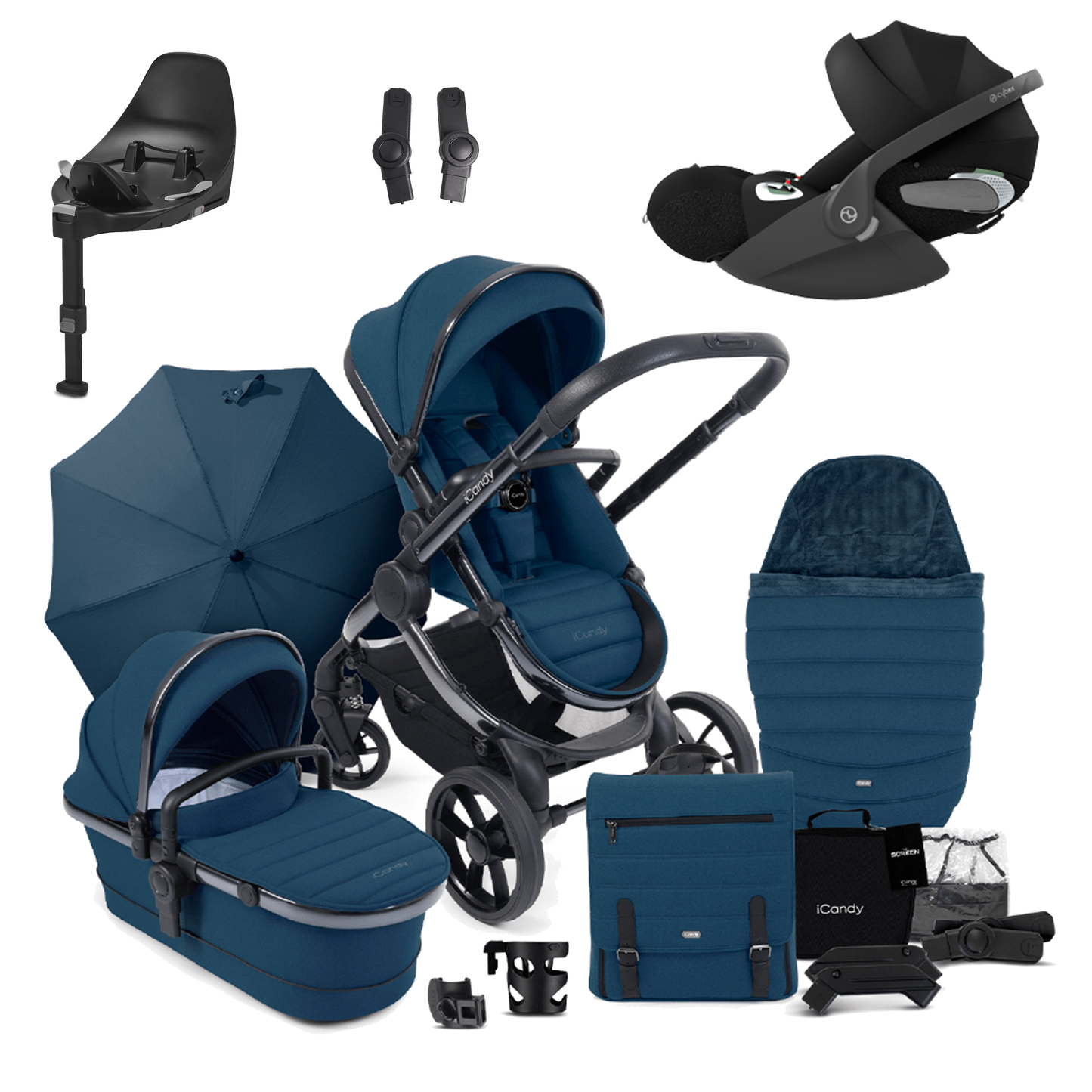 iCandy Peach 7 Bundle with Cybex Cloud T and Base T