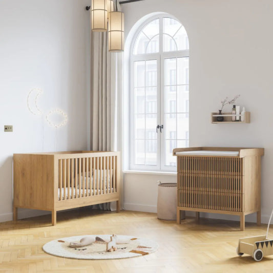 Tutti Bambini Japandi 2 Piece with Cot Bed and Dresser