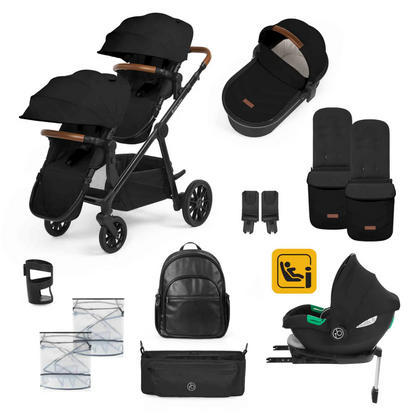 Ickle Bubba Virgo Growing Family Travel System with i-Size Cirrus Car Seat & ISOFIX Base