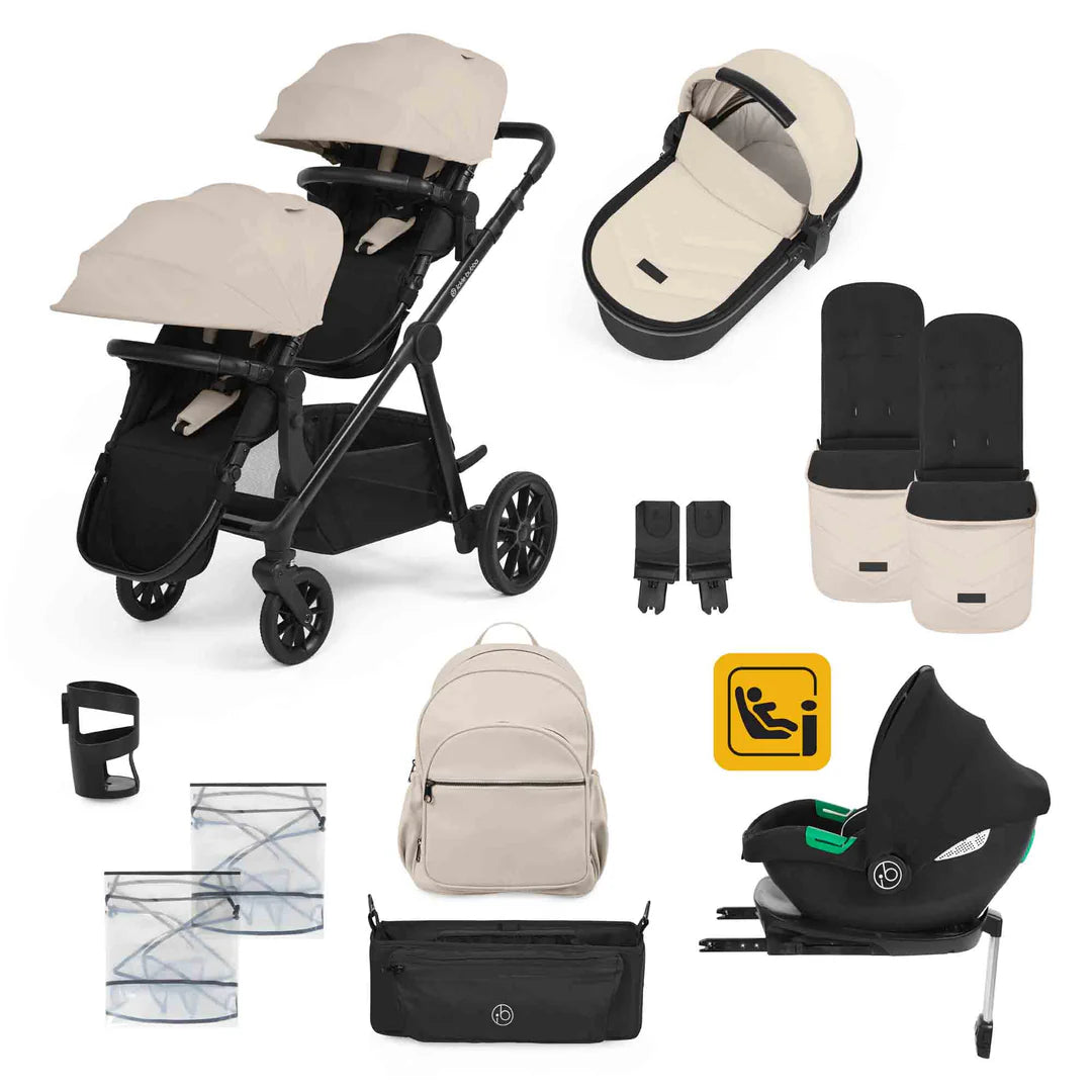 Ickle Bubba Virgo Growing Family Travel System with i-Size Cirrus Car Seat & ISOFIX Base