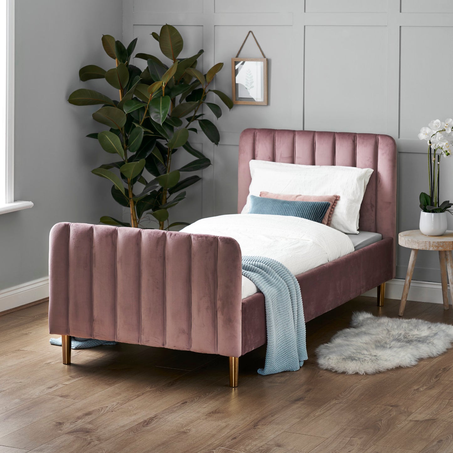 Obaby Gatsby Velvet Single Bed