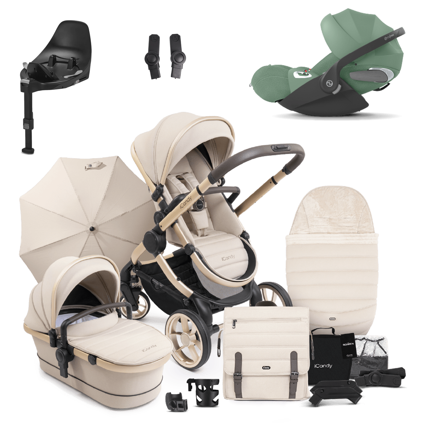 iCandy Peach 7 Bundle with Cybex Cloud T and Base T