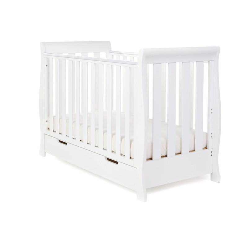 Obaby Stamford Mini 2 Piece Room Set with Cot Bed with Dresser Changer