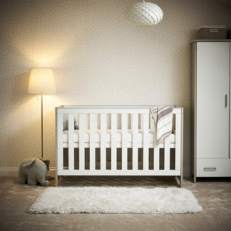 Obaby Nika 2 Piece Room Set with Cot Bed and Dresser Changer