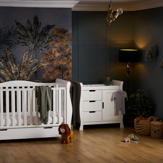 Obaby Stamford Luxe 2 Piece Room Set with Cot Bed & Dresser