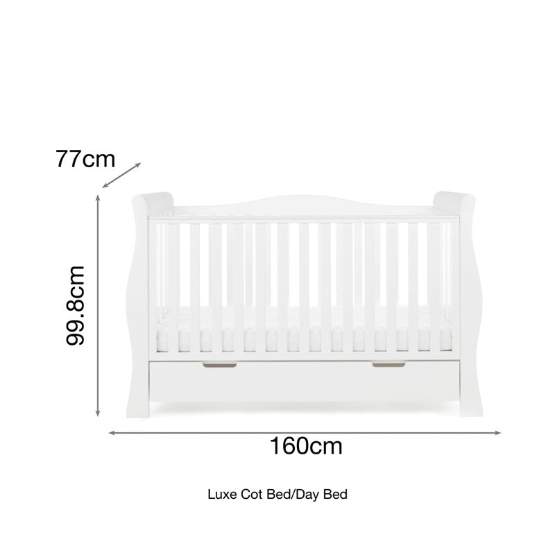 Obaby Stamford Luxe 2 Piece Room Set with Cot Bed & Dresser