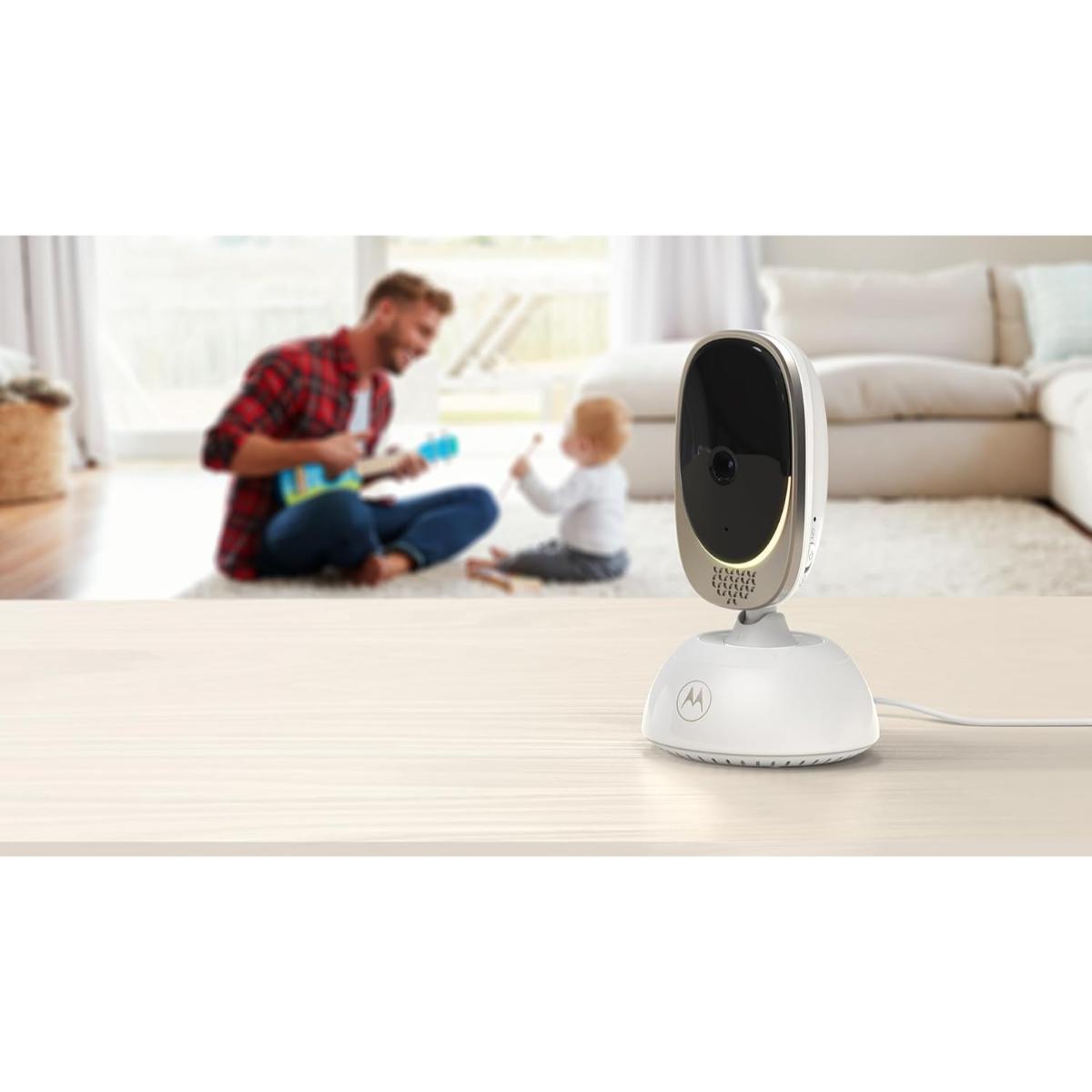 Motorola 5-Inch Smart WiFi Video Baby Monitor with Mood Light & Temperature Monitoring VM85