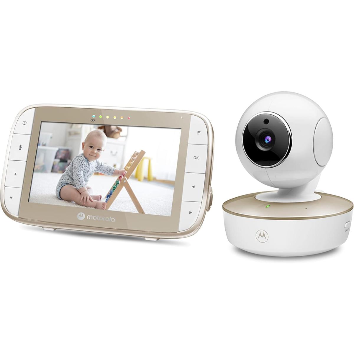 Motorola 5-Inch Video Baby Monitor with Remote Pan/Tilt & Temperature Monitoring VM50G