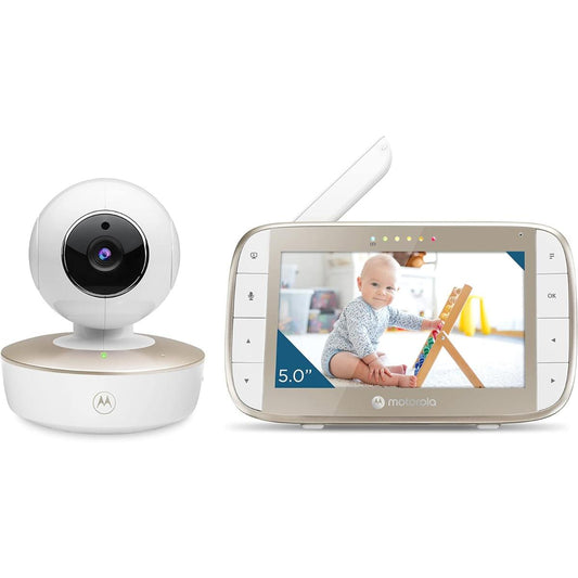 Motorola 5-Inch Video Baby Monitor with Remote Pan/Tilt & Temperature Monitoring VM50G