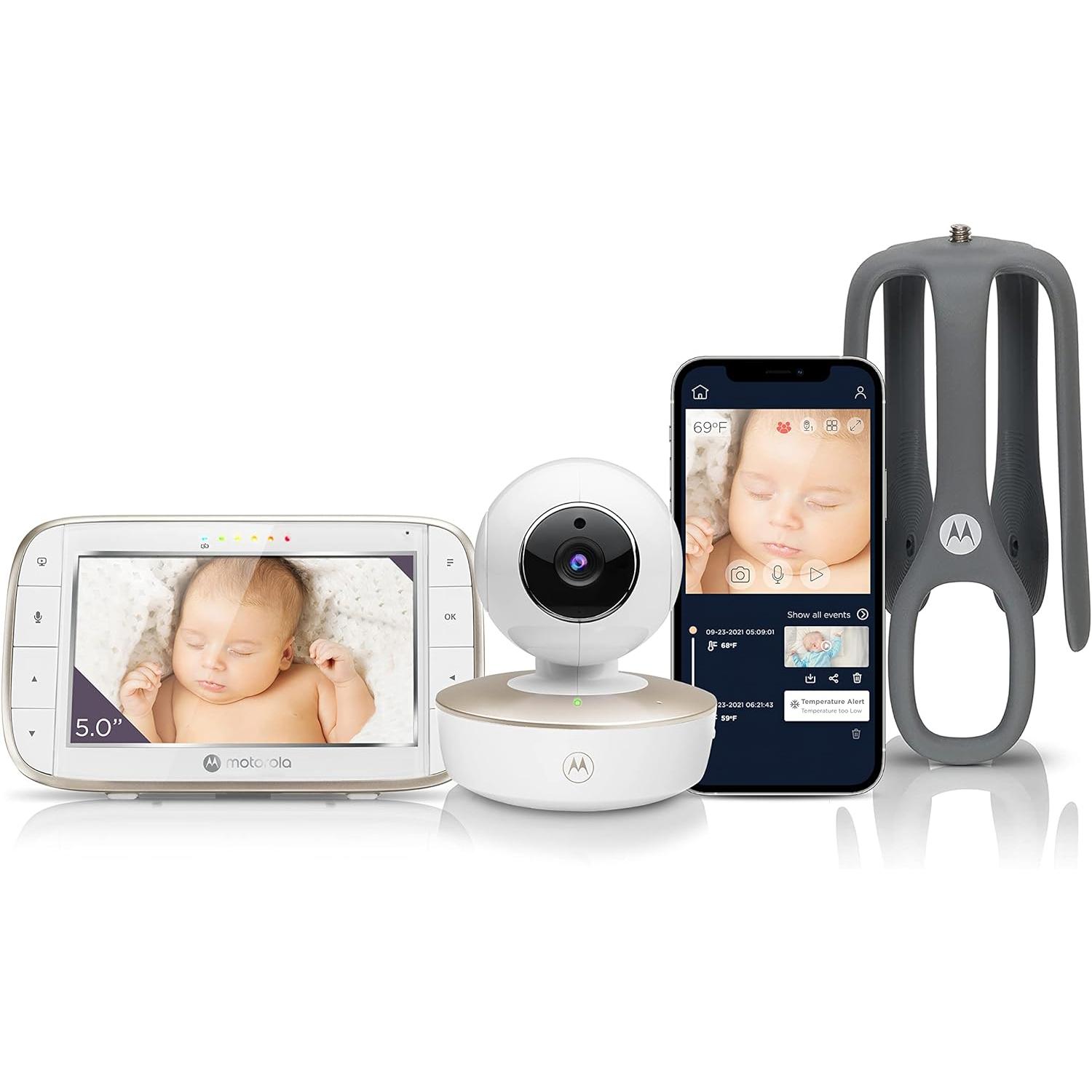 Motorola Connect 5 Inch Portable Wi Fi Video Baby Monitor with Flexibl BabyDoc Shop Ireland