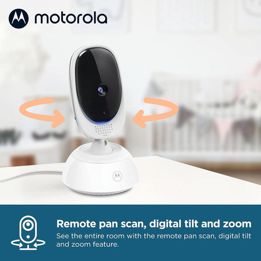 Motorola 5-Inch Video Baby Monitor with Remote Pan & Temperature Monitoring VM75