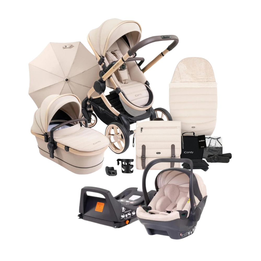 iCandy Peach 7 Complete Bundle with Cocoon Car Seat & Base