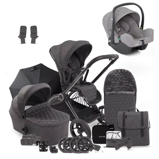 iCandy Core Complete Bundle with Joie iSnug 2 iSize Car Seat