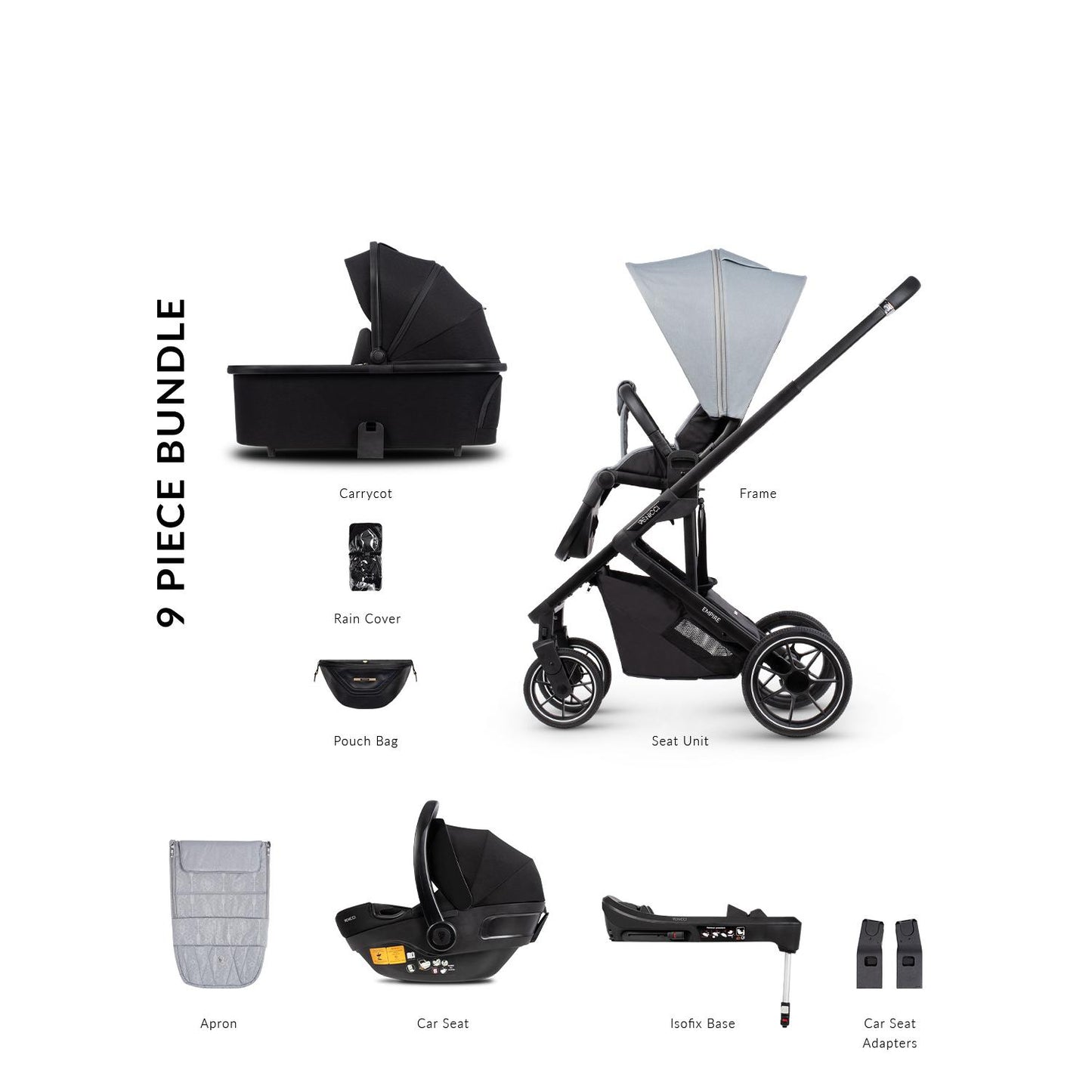 Venicci Empire 3 in 1 with Venicci Engo Car Seat