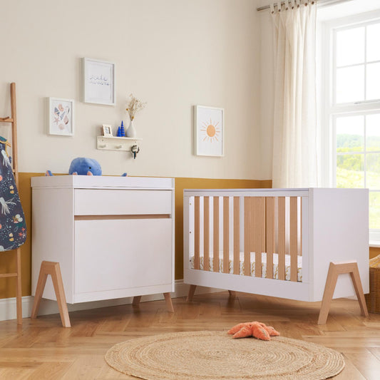 Tutti Bambini Fuori Mini 2 Piece with Cot Bed and Dresser