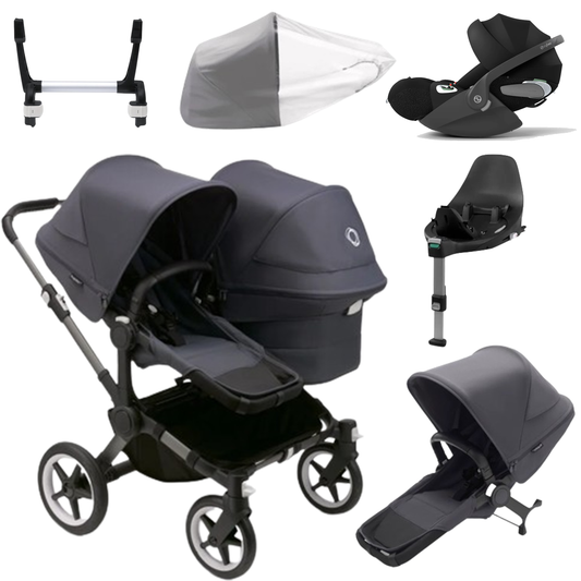 Bugaboo Donkey 5 Duo (Double) with Cybex Cloud T and Base T