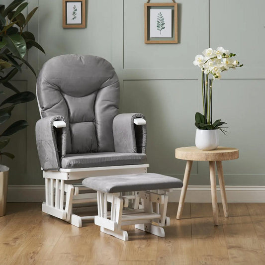 Obaby Reclining Glider Chair and Stool