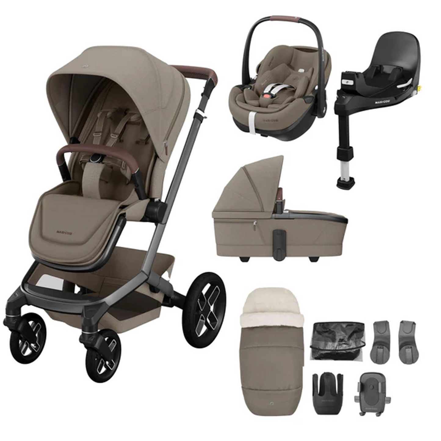 Maxi Cosi Fame 9 Piece Bundle with Maxi Cosi Pebble 360 and Family Fix Base