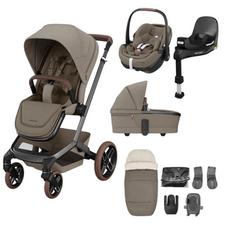 Maxi Cosi Fame 9 Piece Bundle with Maxi Cosi Pebble 360 and Family Fix Base