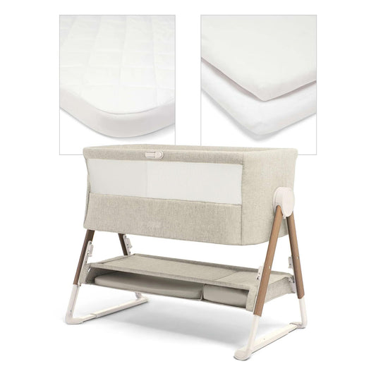 Mamas & Papas Lua Bedside Crib Bundle