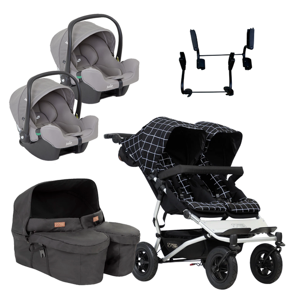 Mountain Buggy Duet Twin Travel System with Joie iSnug 2 Car Seats BabyDoc Shop Ireland