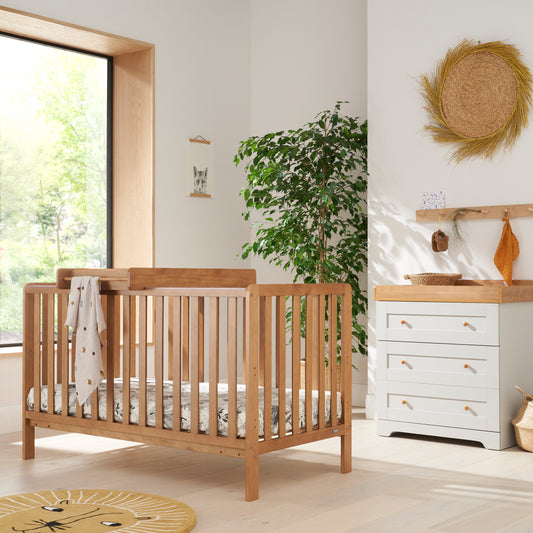 Tutti Bambini Malmo 2 Piece with Malmo Cot Bed and Rio Dresser Changer