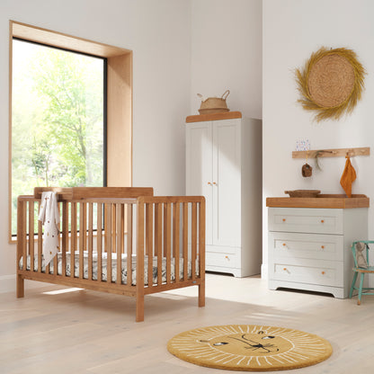 Tutti Bambini Malmo 3 Piece with Malmo Cot Bed, Rio Dresser Changer and Rio Wardrobe