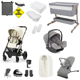 Cybex Balios Newborn Bundle with Joie iSnug Car Seat