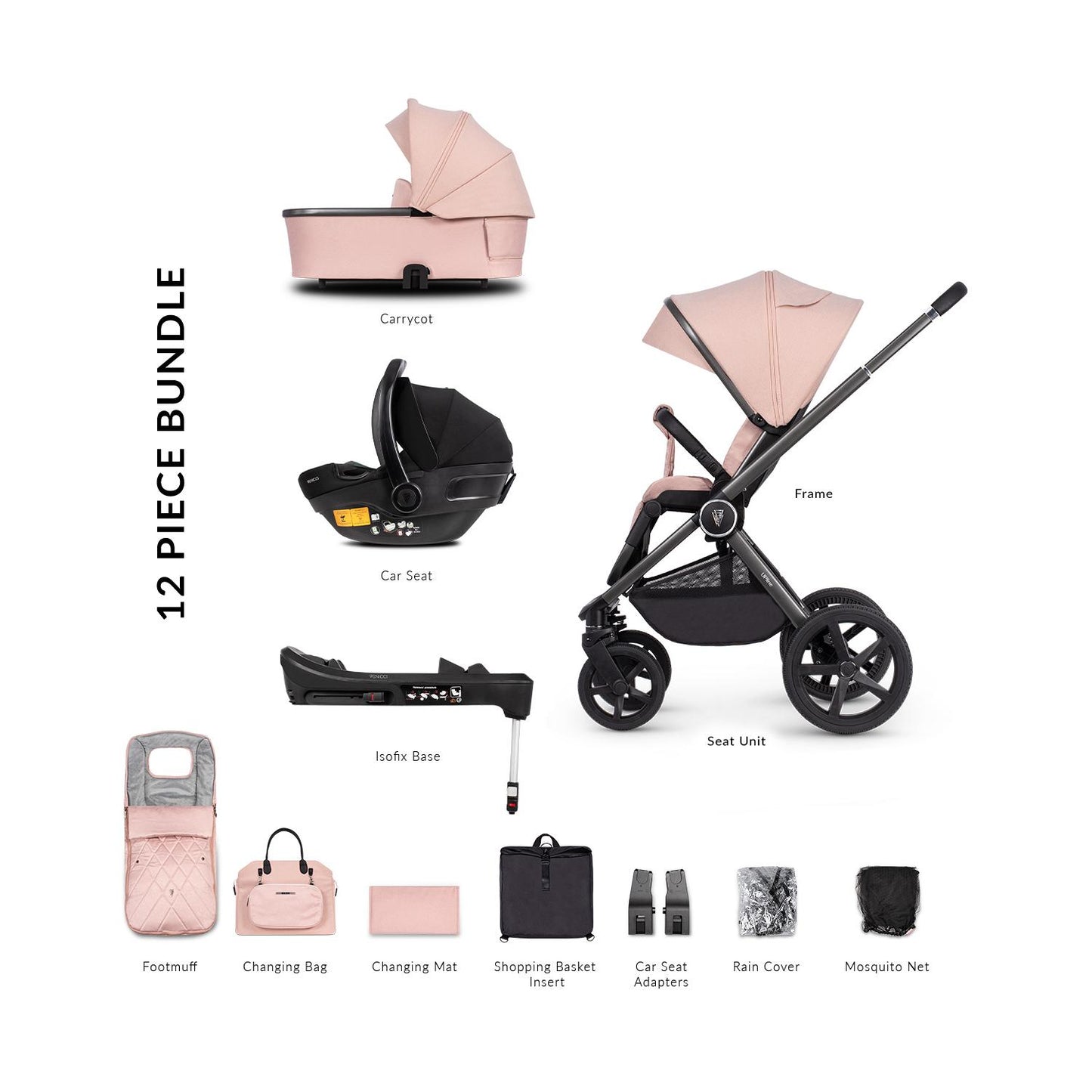 Venicci Upline 3 in 1 with Venicci Engo Car Seat