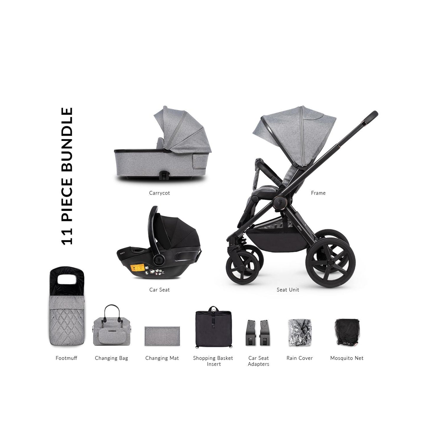 Venicci Upline 3 in 1 with Venicci Engo Car Seat