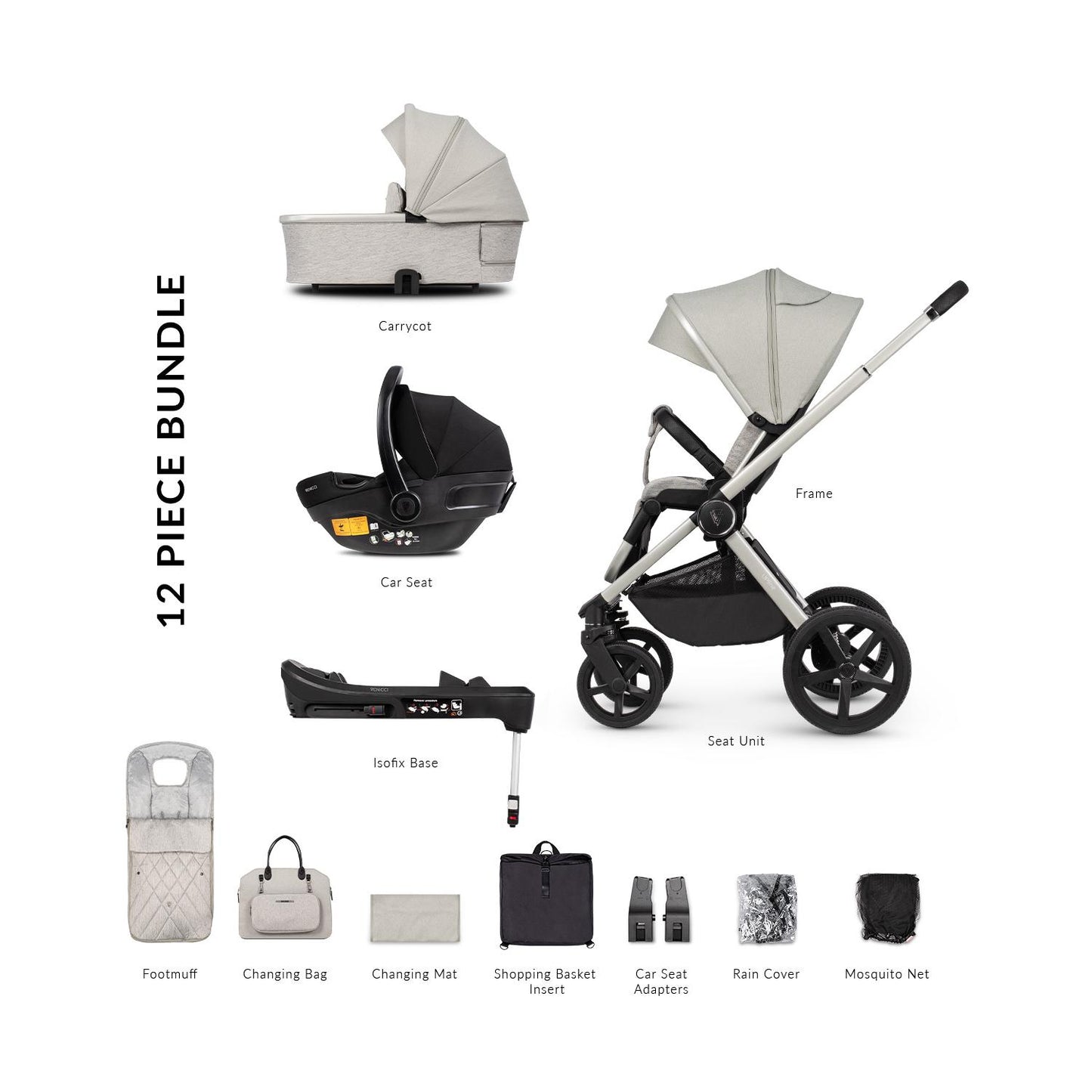 Venicci Upline 3 in 1 with Venicci Engo Car Seat