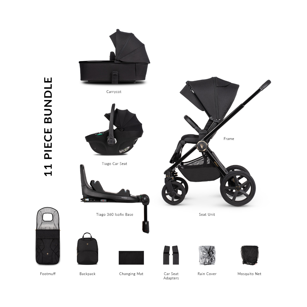 Venicci Upline 2 - 3 in 1 Buggy with Venicci Tiago 360 Car Seat