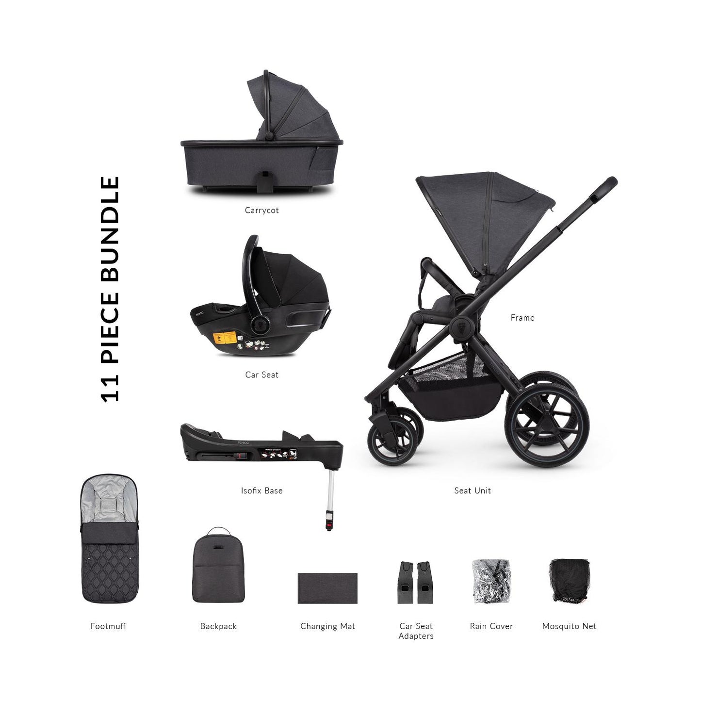 Venicci Tinum Edge 3 in 1 with Venicci Engo Car Seat