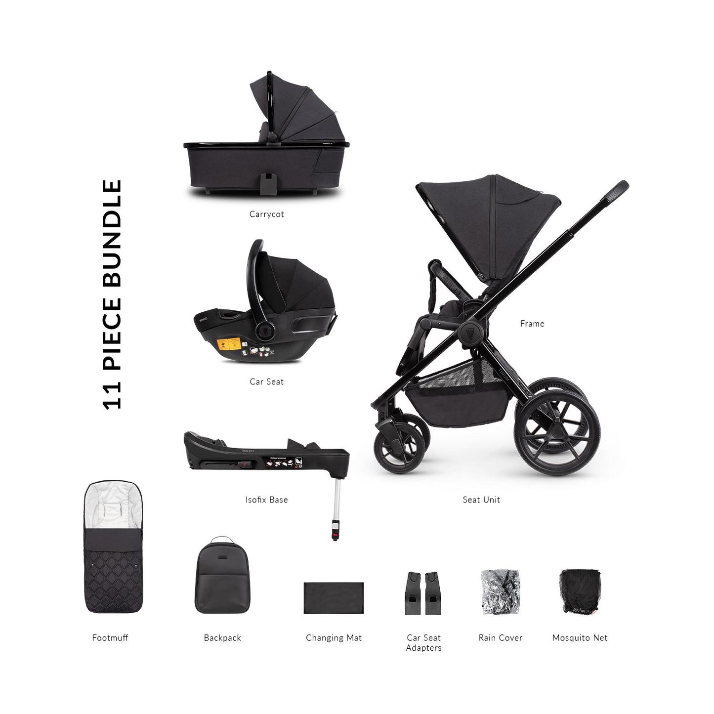 Venicci Tinum Edge 3 in 1 with Venicci Engo Car Seat