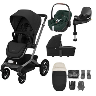 Maxi Cosi Fame 9 Piece Bundle with Maxi Cosi Pebble 360 and Family Fix Base