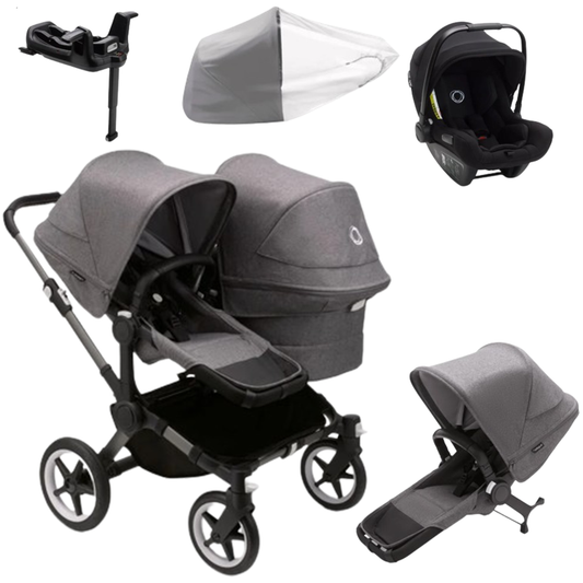 Bugaboo Donkey 5 Duo (Double) with Bugaboo Turtle Car Seat & Base