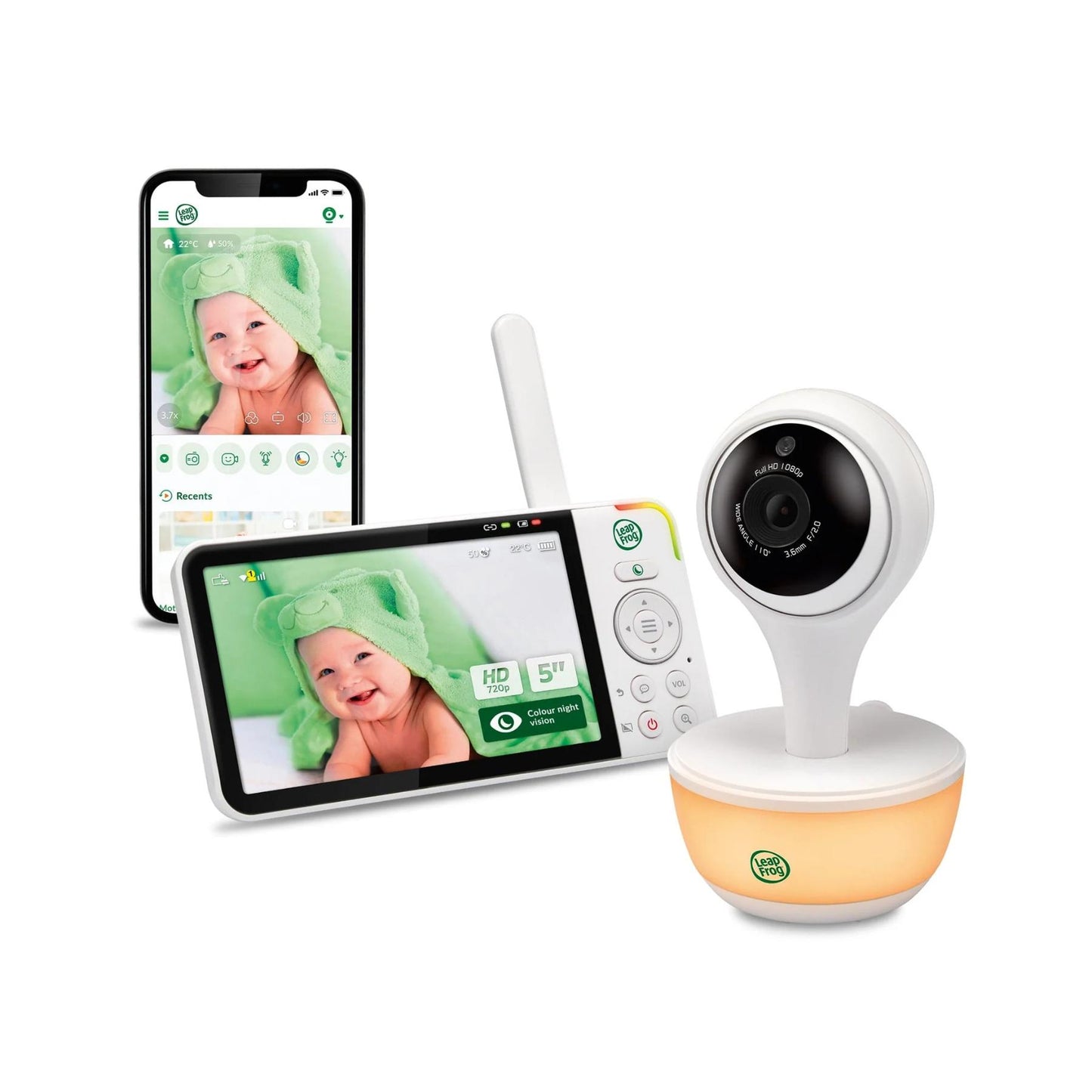 Leapfrog 5 Inch High Definition Smart Remote Access Video Monitor  LF815HD