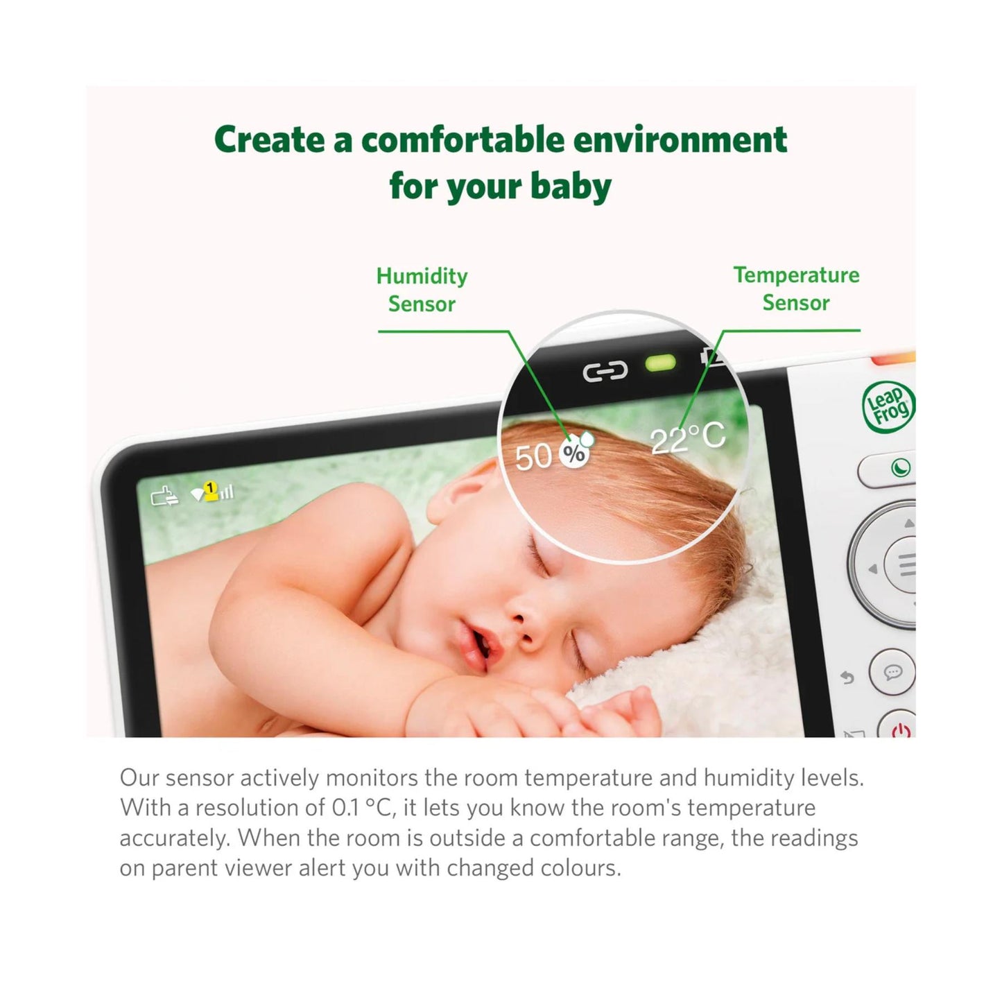 Leapfrog 5 Inch High Definition Smart Remote Access Video Monitor  LF815HD