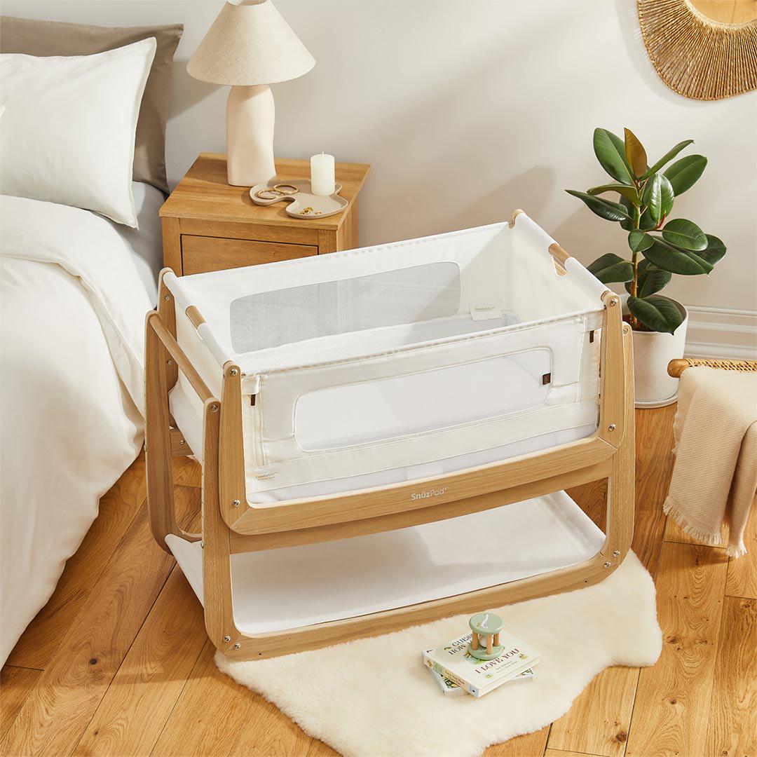 SnuzPod 4 Bedside Crib - The Natural Edit