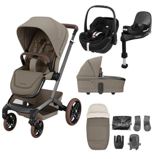 Maxi Cosi Fame 10 Piece Premium Bundle with Maxi Cosi Pebble Pro2 and Family Fix Pro Base