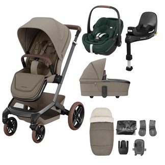 Maxi Cosi Fame 9 Piece Bundle with Maxi Cosi Pebble 360 and Family Fix Base