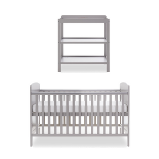 Obaby Grace Mini 2 Piece Room Set with Cot Bed and Changing Unit