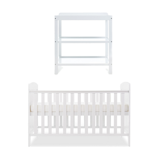 Obaby Grace Mini 2 Piece Room Set with Cot Bed and Changing Unit