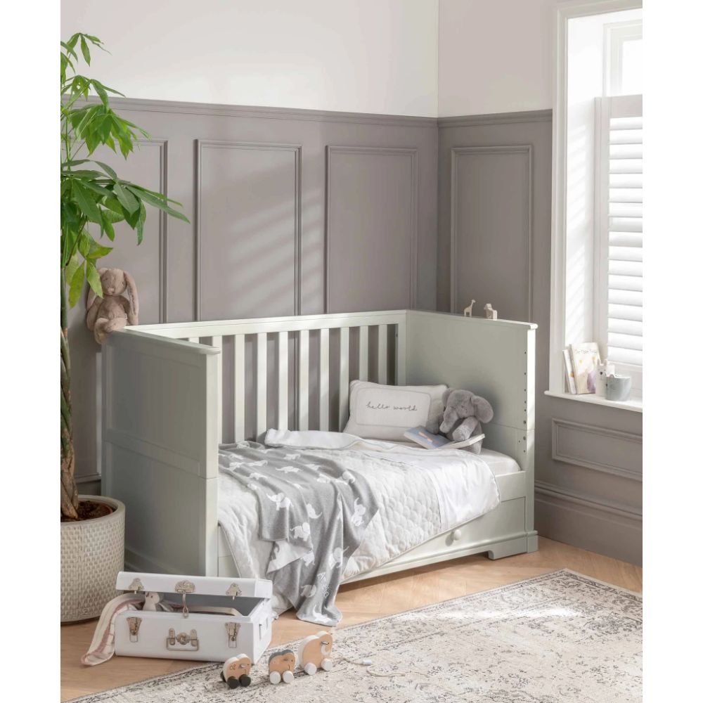 Mothercare grey 2025 cot bed